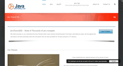 Desktop Screenshot of javatutorialhq.com