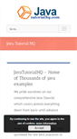 Mobile Screenshot of javatutorialhq.com