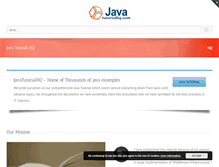 Tablet Screenshot of javatutorialhq.com